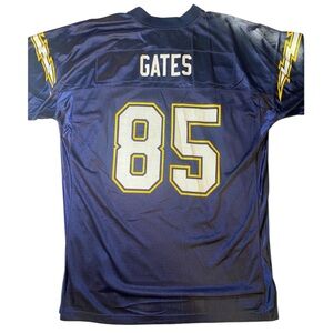 2005-06 San Diego Chargers Gates #85 Reebok On Field Home Jersey XL